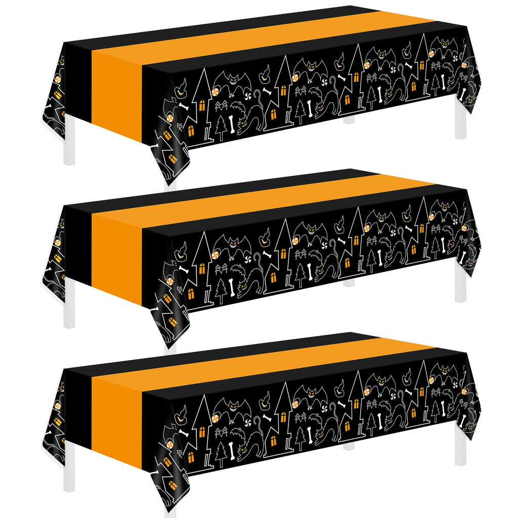 54 x 108-Inch Disposable Plastic Party Tablecloth Cover