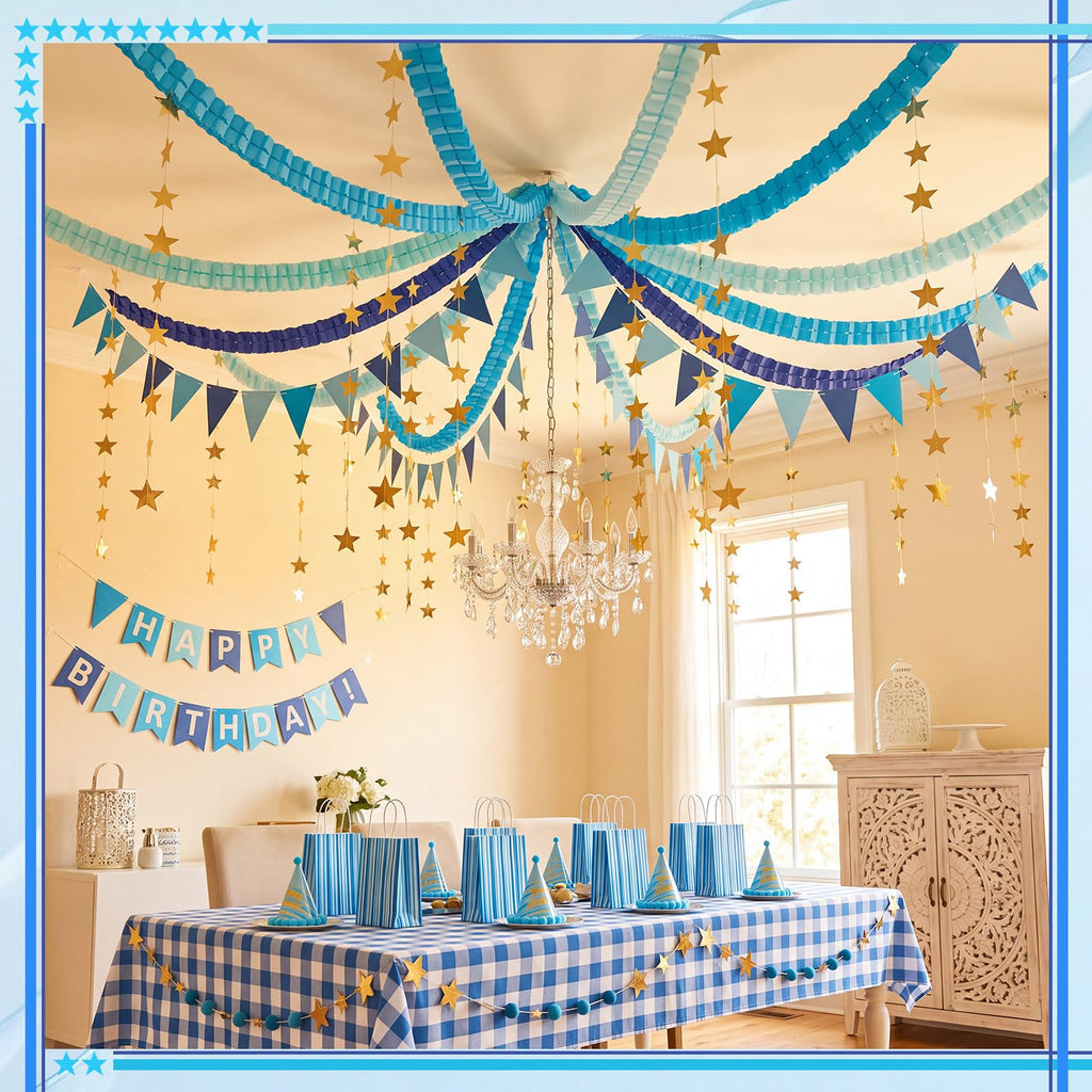 Frienda 15 Pcs Paper Chains Strips Set, Party Decorations