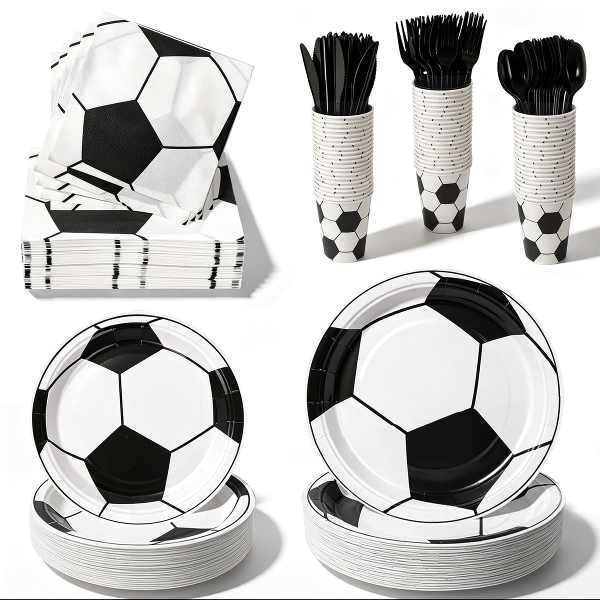 400-Piece Disposable Party Tableware Set for Celebrations