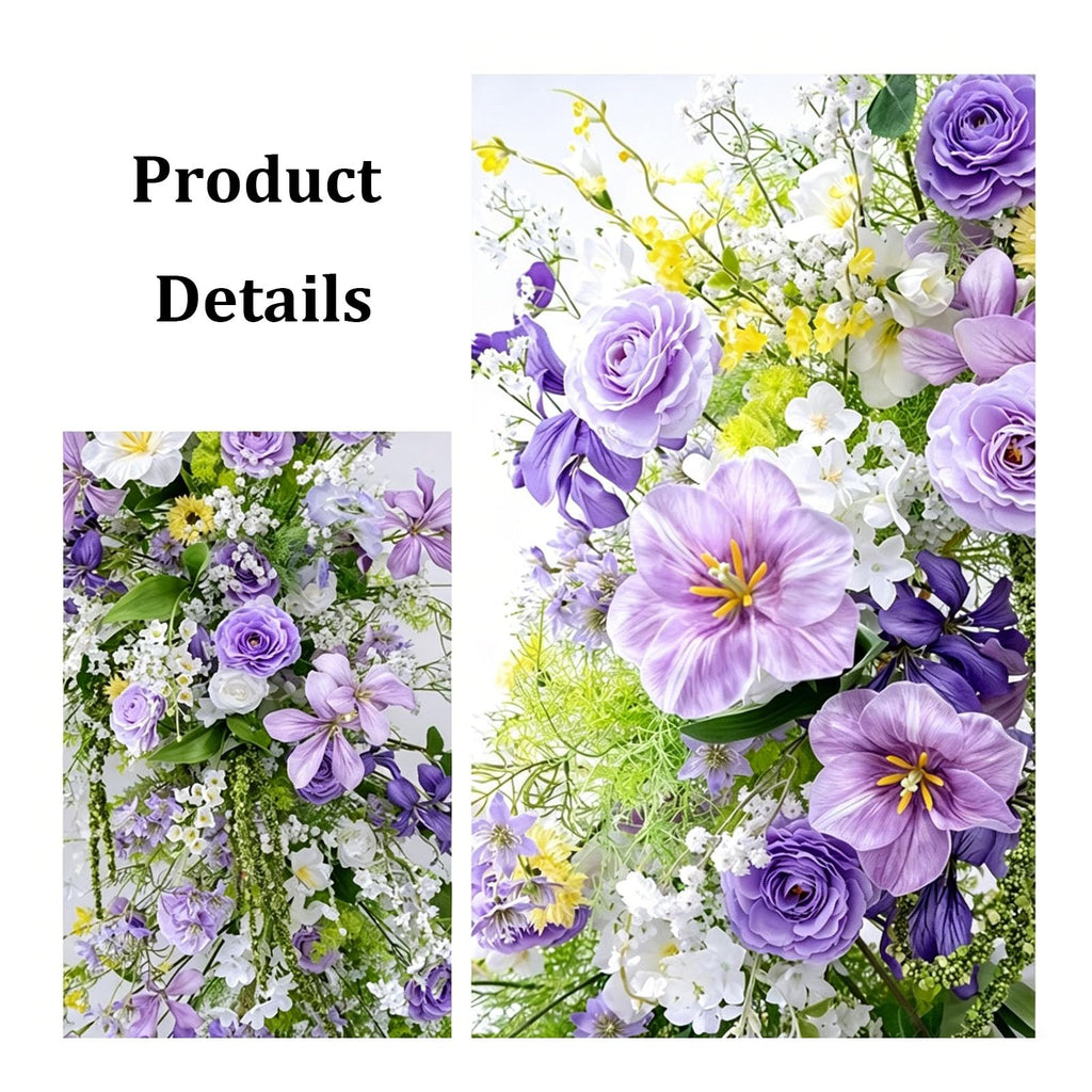 JQGADL Window Display Flowers Hanging Floral Decor Wedding Aisle Flowers, Multiple Styles Artificial Flowers, for Wedding Reception, Ceremony Backdrop, Hotel Decoration, Engagemen
