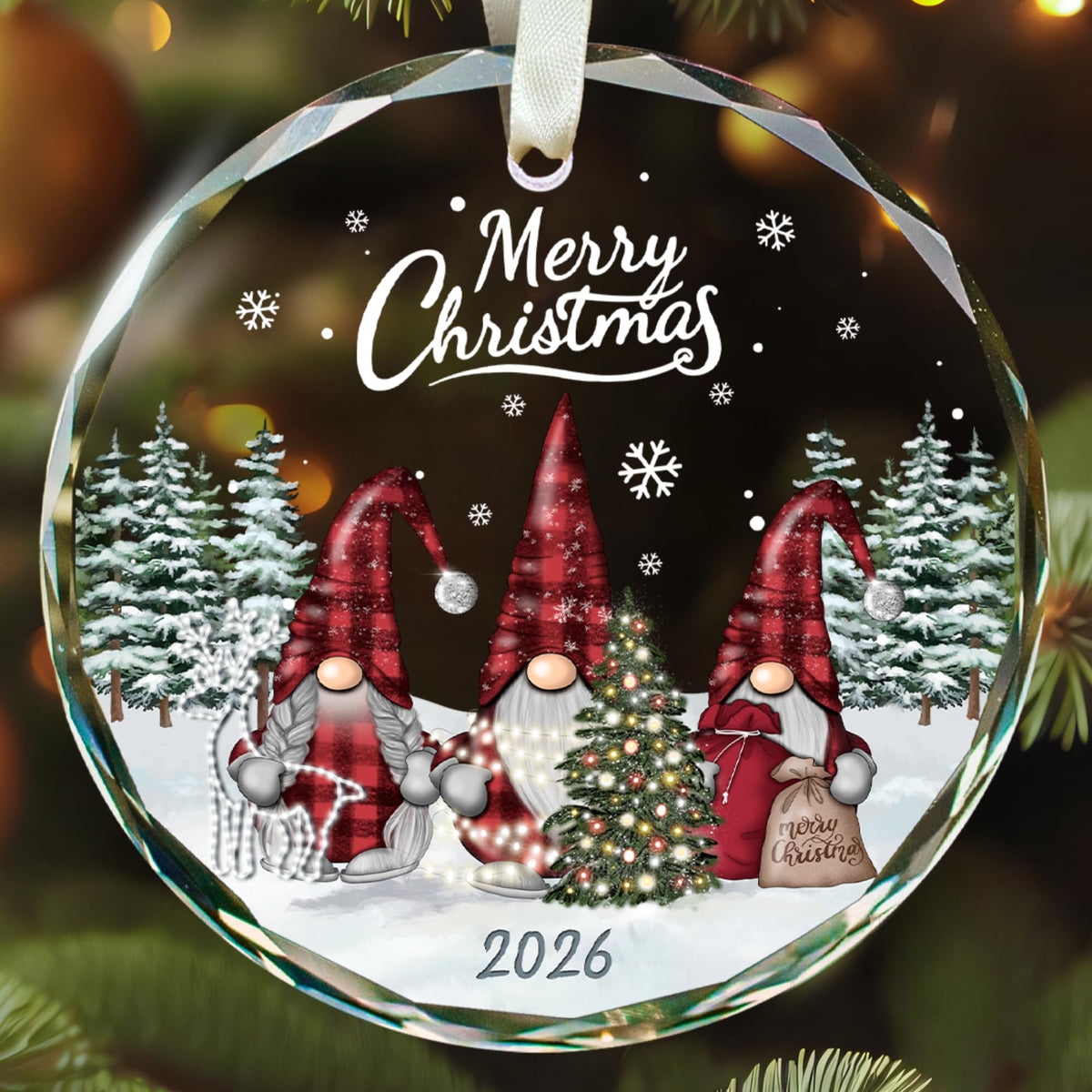 Christian Family Snowman Christmas Ornament for Parents