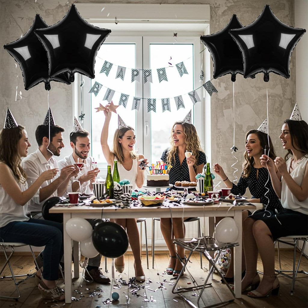 TONIFUL Five Four Star Balloons