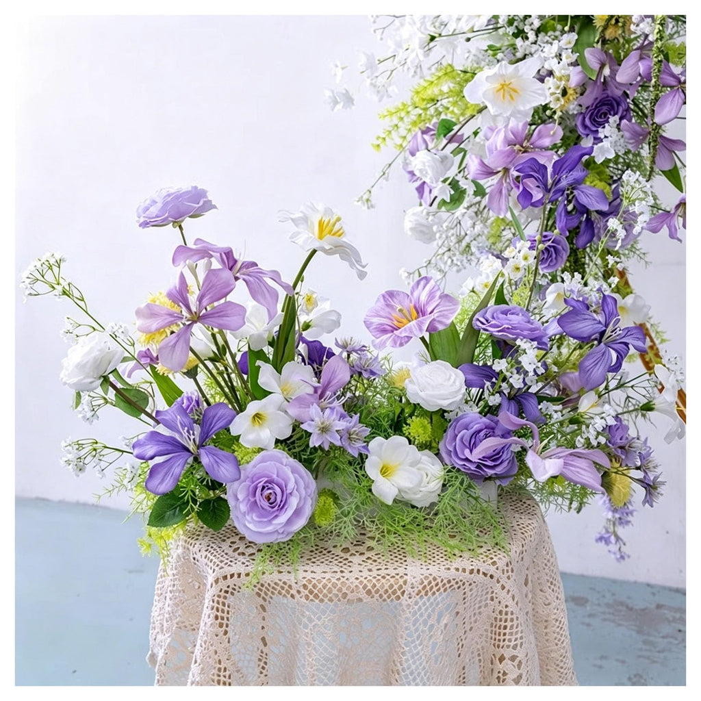 JQGADL Window Display Flowers Hanging Floral Decor Wedding Aisle Flowers, Multiple Styles Artificial Flowers, for Wedding Reception, Ceremony Backdrop, Hotel Decoration, Engagemen
