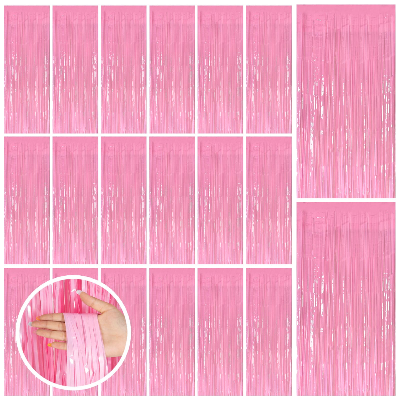 Party Backdrop Decorations Streamers Backdrop Curtains Tinsel Foil Fringe Photo Booth Backdrop Birthday Bachelorette New Year Christmas Wedding Baby Shower Party Decorations