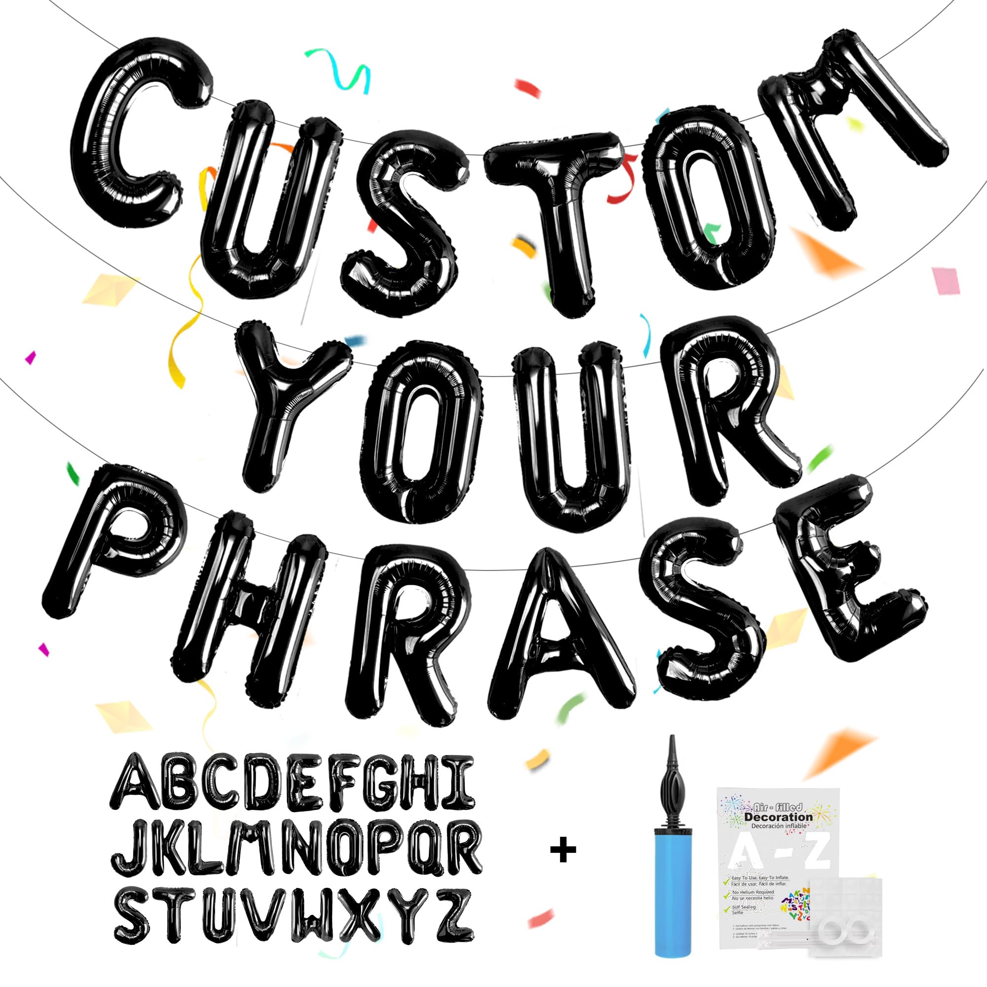16-Inch Foil Alphabet Letter Balloons for Custom Party Banners