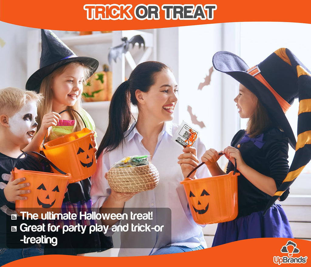 UpBrands Halloween Party Favors for Kids – Spooky & Stretchy Mini Skeleton Toys for Trick-or-Treat Giveaways, Classroom Rewards and Bulk Party Supplies