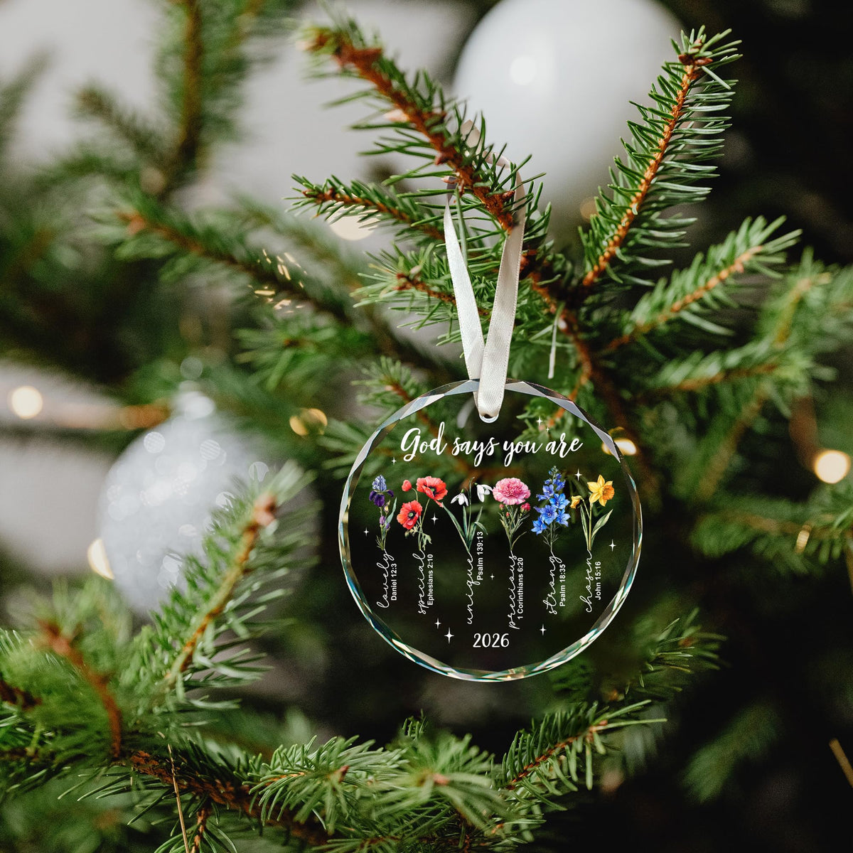 Christian Family Snowman Christmas Ornament for Parents