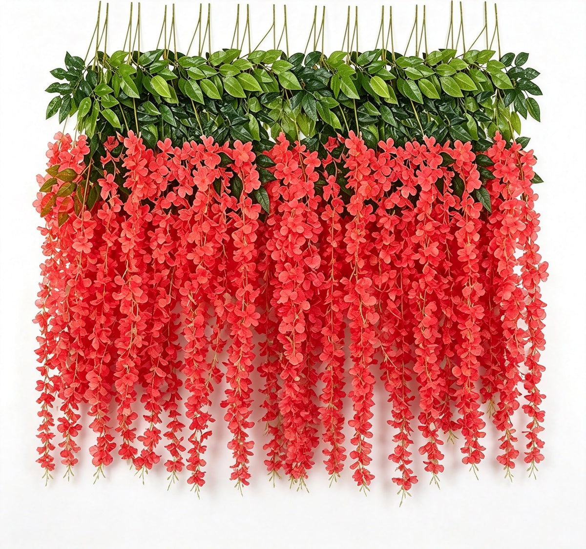 12-Piece Artificial Wisteria Hanging Garland for Wedding Decor